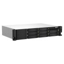QNAP TS-873AEU-4G NAS/storage server Rack (2U) Ryzen Embedded V1500B 4 GB DDR4 0 TB QuTS hero Black