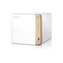 QNAP TS-462-4G NAS/storage server Tower Intel® Celeron® N4505 4 GB DDR4 0 TB QNAP QTS White
