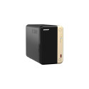 QNAP TS-264 NAS Tower Intel® Celeron® N5095 8 GB 0 TB QNAP Turbo System Black, Gold