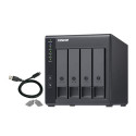QNAP TR-004 storage drive enclosure HDD/SSD enclosure Black 2.5/3.5&quot;