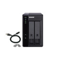 QNAP TR-002 storage drive enclosure HDD/SSD enclosure Black 2.5/3.5&quot;