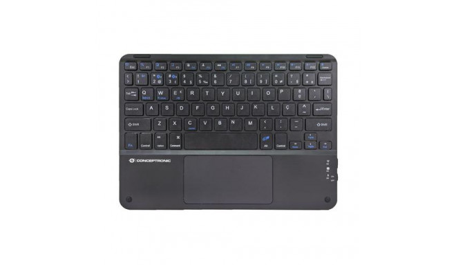 Conceptronic TOBIN01BPT 10-inch Bluetooth Touchpad Keyboard, QWERTY Portuguese
