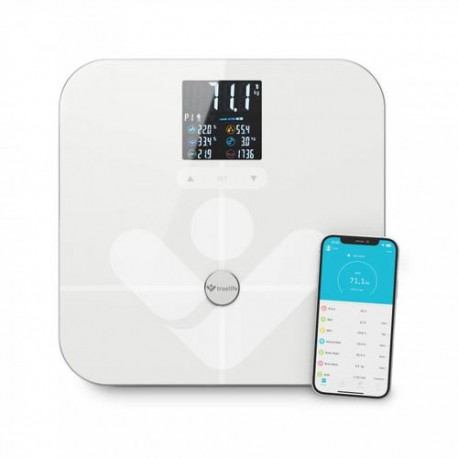 TrueLife TLFSW7BTW personal scale Square White Electronic personal scale