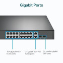 TP-Link 18-Port Gigabit Rackmount Switch with 16 PoE+