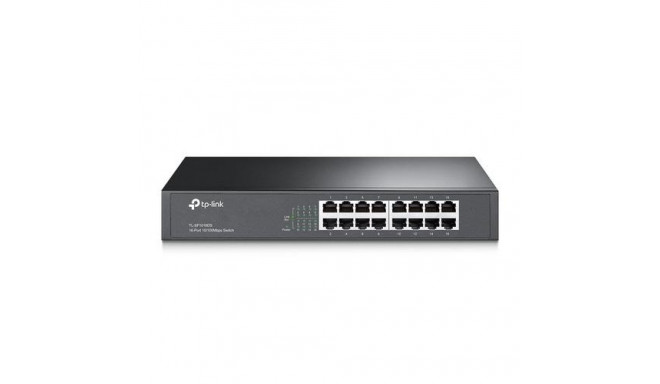 TP-Link TL-SF1016DS network switch Unmanaged Fast Ethernet (10/100) 1U Black