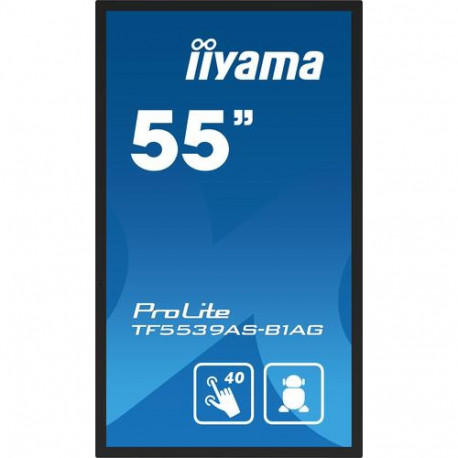 iiyama TF5539AS-B1AG Signage Display Kiosk design 138.7 cm (54.6") LED 435 cd/m² 4K Ultra HD Bl