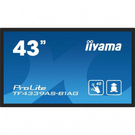 iiyama TF4339AS-B1AG computer monitor 108 cm (42.5") 3840 x 2160 pixels 4K Ultra HD LED Touchsc
