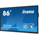 iiyama TE8612MIS-B3AG Signage Display Kiosk design 2.18 m (86&quot;) LCD Wi-Fi 400 cd/m² 4K Ultr
