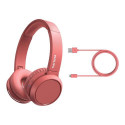 Philips 4000 series TAH4205RD/00 headphones/headset Wireless Head-band Calls/Music USB Type-C Blueto