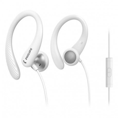 Philips TAA1105WT/00 headphones/headset Wired Ear-hook, In-ear Sports White