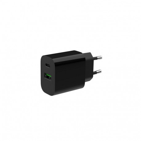 Gembird TA-UC-PDQC20-01-BK mobile device charger Universal Black AC Fast charging Indoor