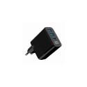 Gembird TA-UC-PDQC30LCD-BK-02 mobile device charger Universal Black AC Fast charging Indoor