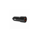 Gembird TA-UC-A2QC36-CAR-01 mobile device charger Mobile phone, Smartphone Black Cigar lighter Fast 