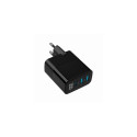 Gembird TA-UC-PDQC30LCD-BK-02 mobile device charger Universal Black AC Fast charging Indoor