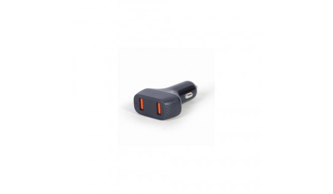 Gembird TA-U2QC3-CAR-01 mobile device charger Universal Black Cigar lighter Auto