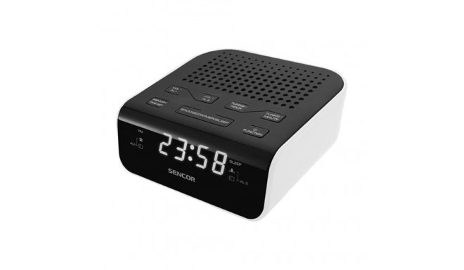 Sencor SRC 136 WH radio Clock Digital Black, White