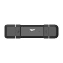 Silicon Power DS72 USB flash drive 250 GB USB Type-A / USB Type-C 3.2 Gen 2 (3.1 Gen 2) Black
