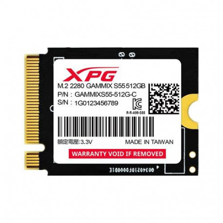 ADATA SGAMMIXS55-512G-C internal solid state drive M.2 512 GB PCI Express 4.0 3D NAND NVMe