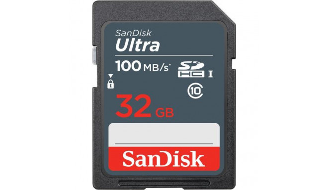 SanDisk Ultra 32GB SDHC Mem Card 100MB/s UHS-I Class 10