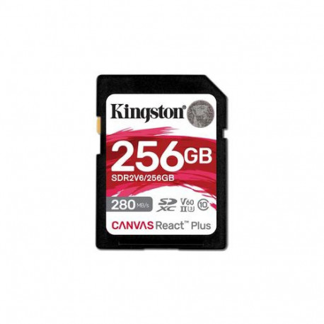 Kingston memory card SDXC 256GB Canvas React Plus UHS-II U3 V60