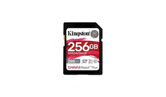 Kingston memory card SDXC 256GB Canvas React Plus UHS-II U3 V60