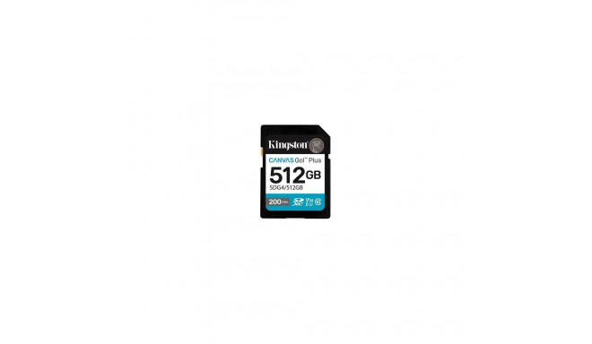 Kingston Technology Canvas Go! Plus 512GB SDXC Canvas Go Plus Gen4 200MB/s C10 UHS-I U3 V30