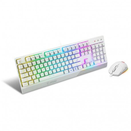 MSI S11-04DE305-CLA keyboard Mouse included Gaming USB QWERTZ German White