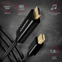 Axagon RVDM-HI14C2 Mini-DisplayPort zu HDMI Adapterkabel 4K/30 Hz 180 cm lang - Kabel - Digital/Disp