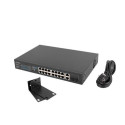 Lanberg RSFE-16P-2C-150 network switch Unmanaged Gigabit Ethernet (10/100/1000) Power over Ethernet 