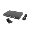 Lanberg RSFE-16P-2C-250 network switch Unmanaged Gigabit Ethernet (10/100/1000) Power over Ethernet 