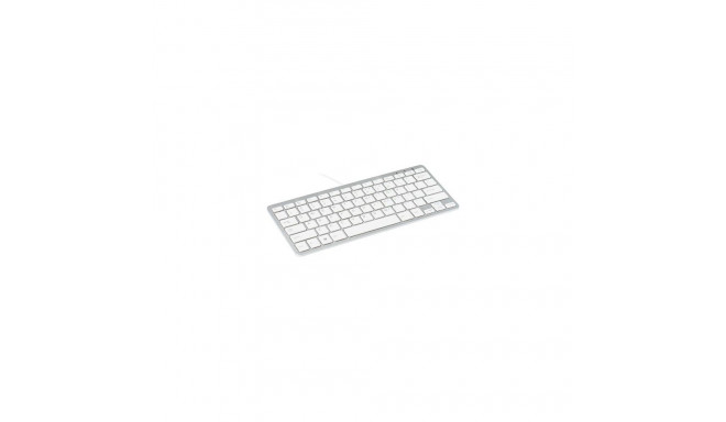 R-Go Tools Ergonomic keyboard R-Go Compact, compact keyboard, flat design, QWERTY (US), wired, white
