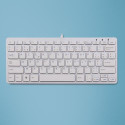 R-Go Tools Ergonomic keyboard R-Go Compact, compact keyboard, flat design, AZERTY (BE), wired, white