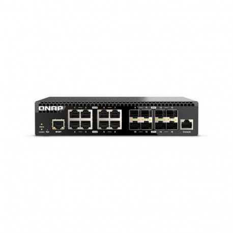 QNAP QSW-M3216R-8S8T network switch Managed L2/L3 10G Ethernet (100/1000/10000) 1U Black