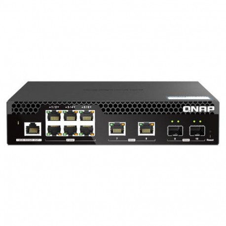 QNAP QSW-M2106R-2S2T network switch Managed L2 10G Ethernet (100/1000/10000) 1U Black