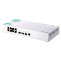 QNAP QSW-308-1C network switch Unmanaged Gigabit Ethernet (10/100/1000) White