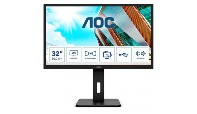 AOC P2 Q32P2 computer monitor 80 cm (31.5") 2560 x 1440 pixels 2K Ultra HD LED Black