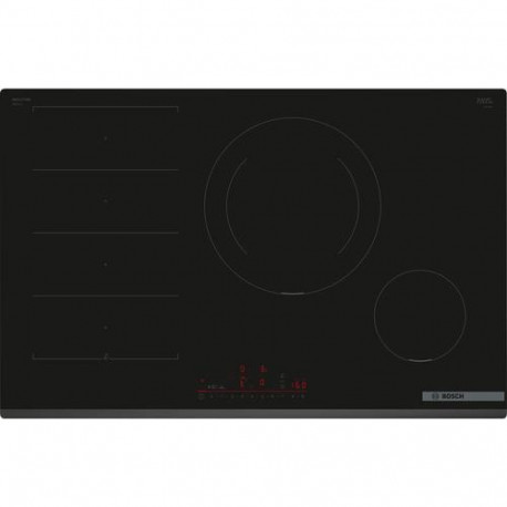 Bosch Serie 6 PXE831HC1E hob Black Built-in 80.2 cm Zone induction hob 3 zone(s)