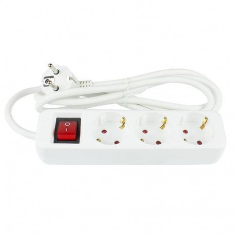 Alcasa PS013-W015 power extension 1.5 m 3 AC outlet(s) Indoor White