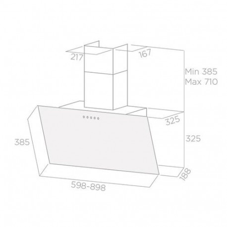 Elica Shire WH/A/60 Wall-mounted White