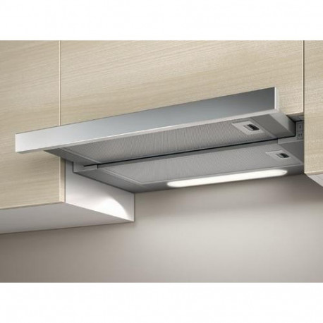 Elica ELITE14 LUX GRIX/A/60 Semi built-in (pull out) Silver, Stainless steel 336 m³/h