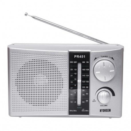 Noveen PR451 radio Portable Silver