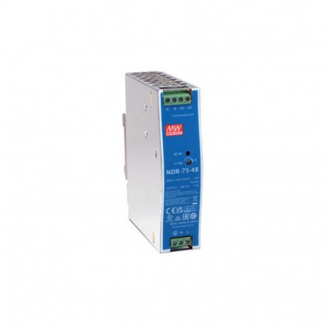 LevelOne 48V DC Industrial Power Supply, 75W, DIN-Rail,-20 ~ +70 ℃