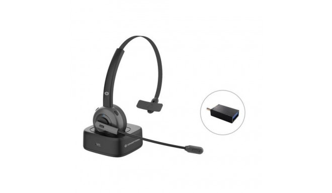Conceptronic POLONA Wireless Bluetooth Headset with Charging Dock