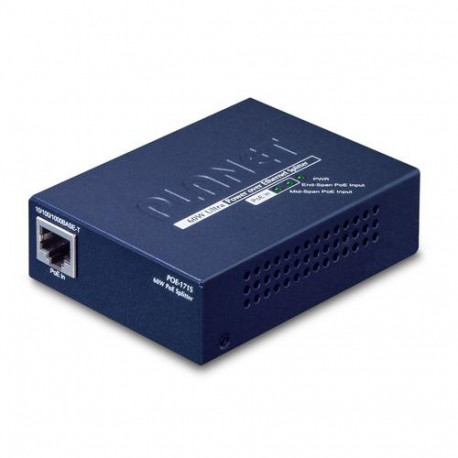 PLANET POE-171S network splitter Power over Ethernet (PoE) Blue