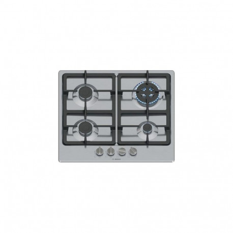 Bosch Serie 4 PGH6B5K90 hob Stainless steel Built-in 60 cm Gas 4 zone(s)