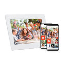Denver PFF-1015W digital photo frame White 25.6 cm (10.1&quot;) Touchscreen Wi-Fi