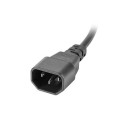 Lanberg PDU-04E04I-0200-IEC-BK power distribution unit (PDU) 4 AC outlet(s) 1U Black