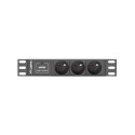 Lanberg PDU-03E-0200-IEC-BK power distribution unit (PDU) 3 AC outlet(s) 1U Black