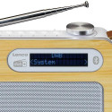 Lenco PDR-040 Personal Analog &amp; digital Bamboo, White