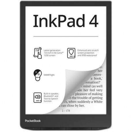 PocketBook InkPad 4 e-book reader Touchscreen 32 GB Wi-Fi Silver